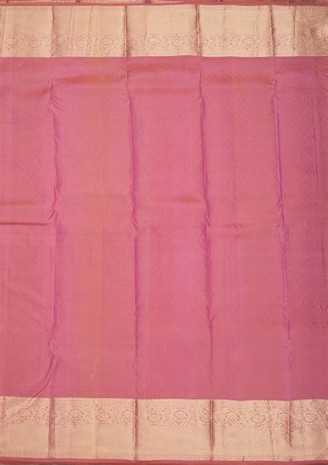 Buy Onion Pink Zariwork Pure Silk Saree - Koskii