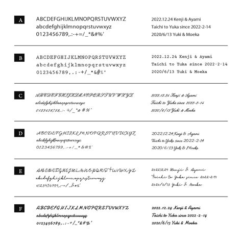 ※単品購入不可※【ツインダイヤモンドペアリング専用オプション】フォント文字刻印｜TDR-001 ~ 004 | Atelier CraM【公式 ...
