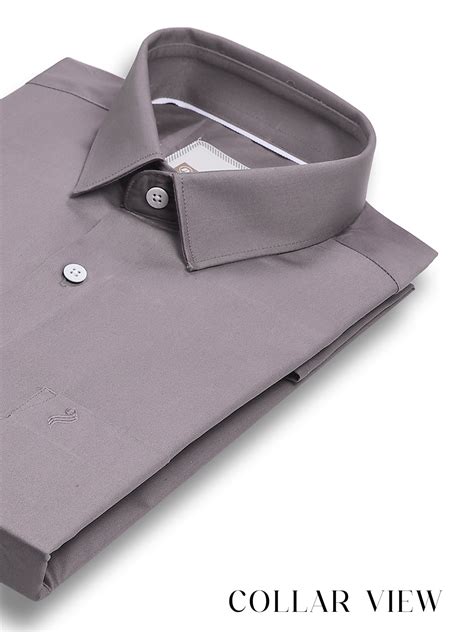 Buy Carnival Best Casual Slim Fit Cotton Light Grey Shirt for Men ...