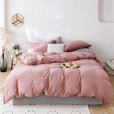 Pink King Size Comforter Set Pink Soft Portuguese Brushed Cotton Duvet