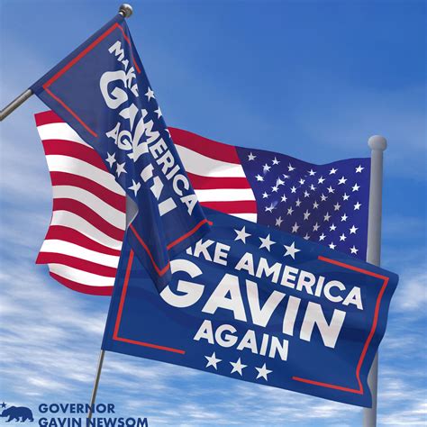 Gavin Newsom Merchandise Flag