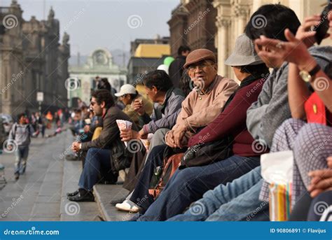 People in Street of Lima, Peru Editorial Photo - Image of excursion, plaza: 90806891