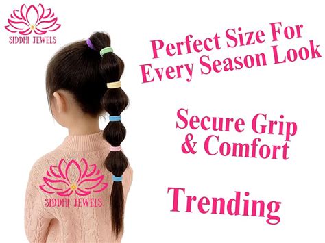 Siddhi Jewels PATLE Hair Rubber Bands – 100 Pcs Soft Elastic Bands for ...