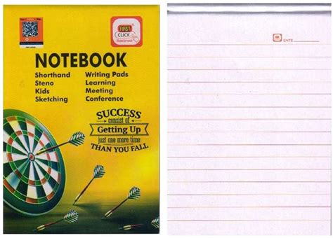 First Click Shorthand/Steno Notebook 160 Pages in a Booklet Pack of 4 ...