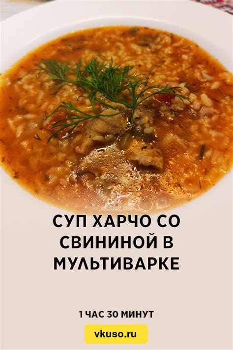 Суп харчо со свининой в мультиварке, рецепт с фото пошагово и видео ...