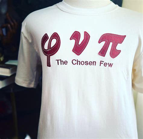 Kappa Alpha Psi phi Nu Pi Embroidery Crimson & Cream T - Etsy