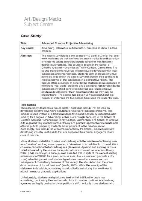 Image result for Advertising Project Examples