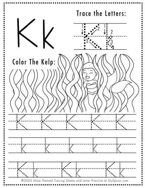 Free Letter K Worksheets For Kindergarten Practice