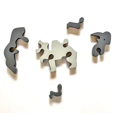 Animal Puzzle, Rhino Learning, Fun Activity for Your Kids Montessori T
