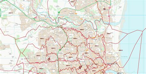 Image result for AB Postcode Map