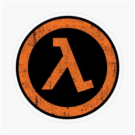 Buy Half Life Lambda Symbol Transparent StickerFunny Vinyl Sticker 3 ...
