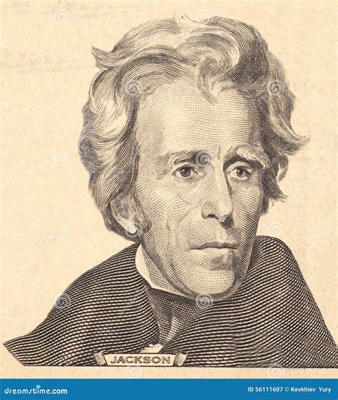 Portrait of U.S stock image. Image of jackson, earnings - 56111607