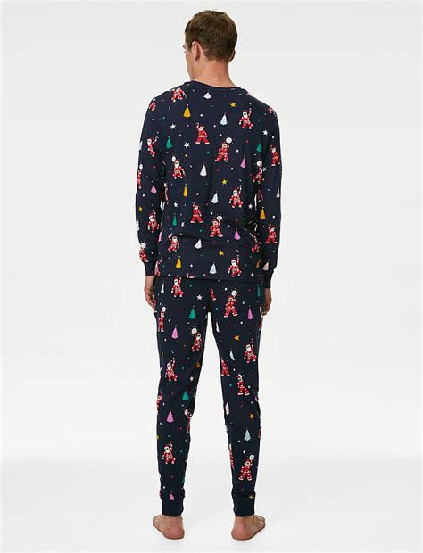 Buy Men's Disco Santa Family Christmas Pyjama Set at Marks & Spencer