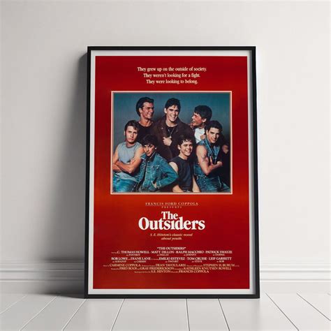THE Outsiders Movie Poster High Quality Canvas Poster Print - Etsy