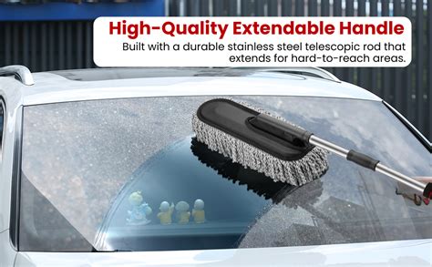 ORJILO 5 PCS Microfiber Car Duster Kit Interior & Exterior Car Cleaning ...