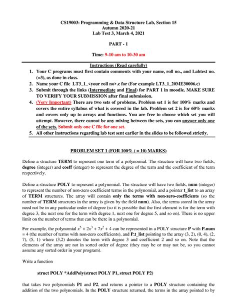 Practice Material 7 - CS19003: Programming & Data Structure Lab ...