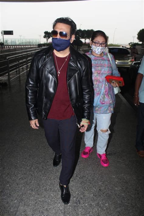 Govinda Spotted At Mumbai Airport In Sockless Leather Shoes