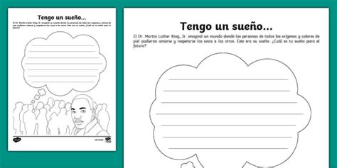 Ficha de actividad: Tengo un sueño... - Escritura creativa