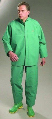 ONGUARD 71034 PVC/Nylon/Polyester Chemtex Jacket with Attached Hood and ...