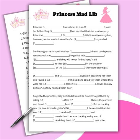 Free Bridal Shower Mad Libs Style Printable - Love & Laugh Games
