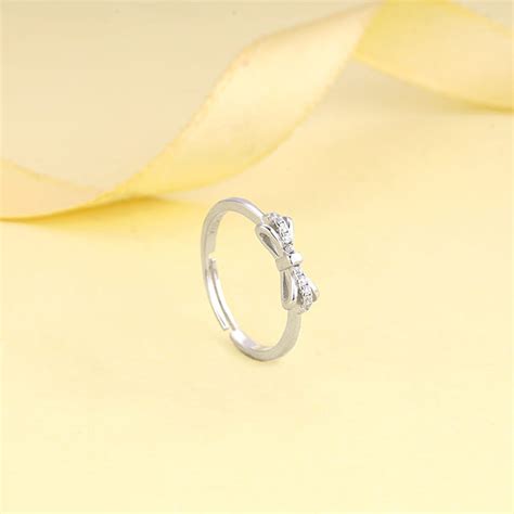 Silver Triple Bow Ring – GIVA Jewellery