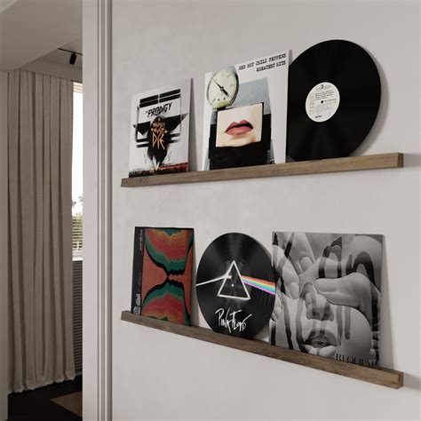 Wall Mounted Vinyl Record Display Shelf - St George Leather Shop