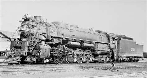 Wabash Railroad | Decatur, Illinois | Class O-1 4-8-4 #2913 steam ...