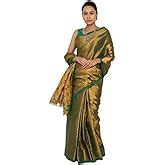 Buy Fashion Florenz Latest Women's Uppada Pink Cotton Gold Tissue New ...