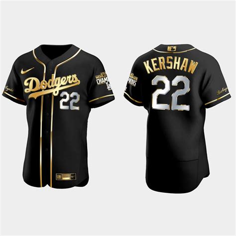 Los Angeles Dodgers #22 Clayton Kershaw 2020 World Series Champions ...