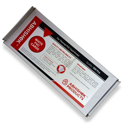 Dark Print PVC Cards For Thermal Printer - Individually Pre Packed ...