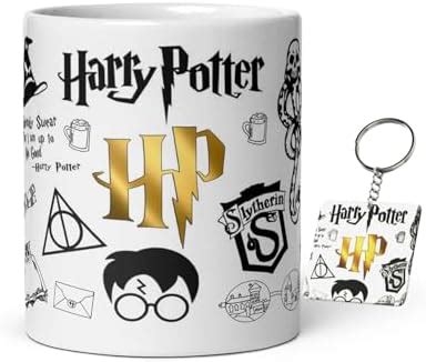 Buy Gift Export Hub Harry Potter Coffee Mug & Keychain Set Wizarding ...