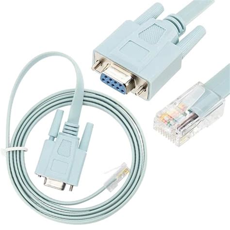 PARUHT 9 Pin Db9 Female To Rj45 Male Lan Female Rollover Serial Port ...