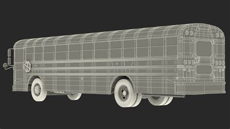 3D Blue Bird TX3 School Bus Exterior Only model | 3D Molier International