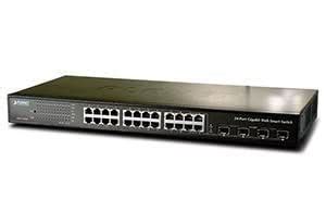 Cables UK Cables UK 24 Port 10/100/1000 + 4 Port SFP Shared Switch ...