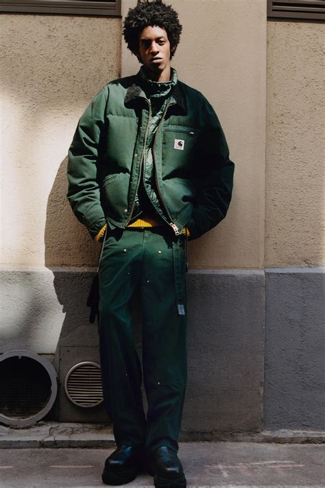 Carhartt WIP sacai x Carhartt WIP Washed Duck Puffer Jacket, Sacai ...