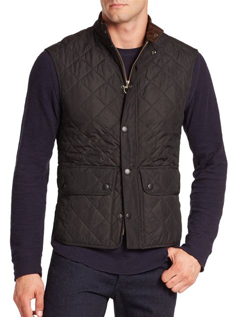 Lyst - Barbour Lowerdale Quilted Vest in Black for Men