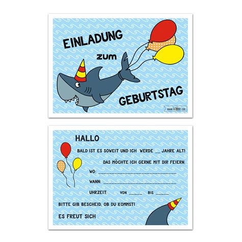 Einladung 10 Geburtstag Kindergeburtstag