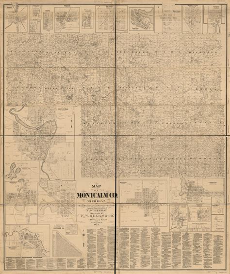 Topographic map of Montcalm Co., Michigan | Library of Congress