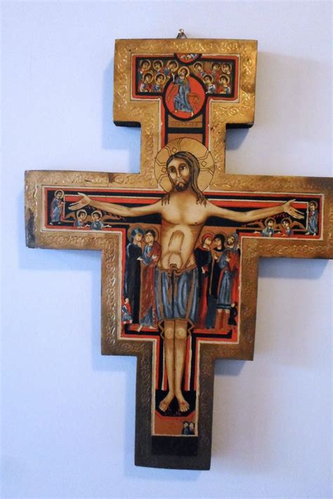 Dom Donald's Blog: San Damiano cross beside Blessed Scrament