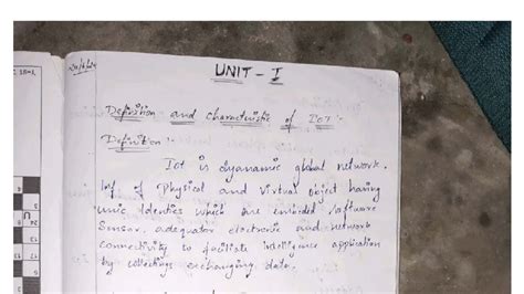 IoT Notes: Definition, Characteristics, and Enabling Technologies - Studocu