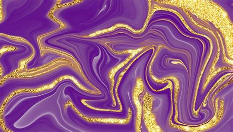 Liquid marble painting background design with gold glitter dust texture ...