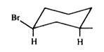 cis-1,3-Dibromocyclohexane is represented by structure(s):