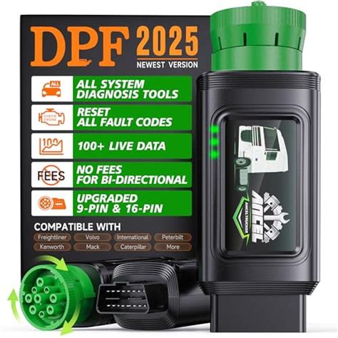 ANCEL HD100 Heavy Duty Truck Scanner with DPF Regen for Cummins & CAT ...