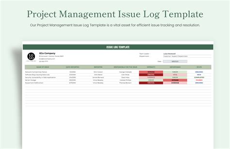 Image result for Project Log Example