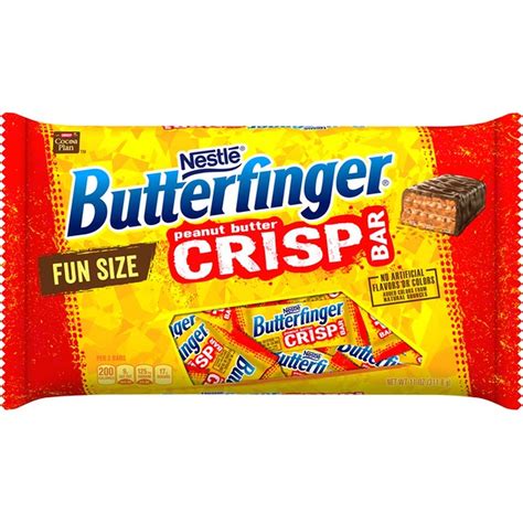 Butterfinger Peanut Butter Crisp Bar Fun Size Candy (11 oz) Delivery or ...