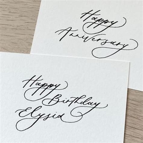 Jual Custom Handwritten Calligraphy Mini Card/Kartu Ucapan Kaligrafi ...