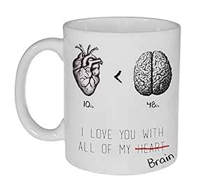Buy Khakee Love You Theme Printed Ceramic Coffee Mug (325 ml)- Birthday ...