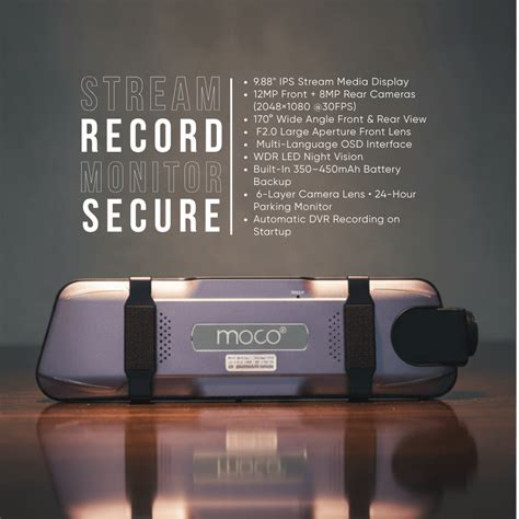 2K Rear View Mirror DVR with Camera – Moco Car Accessories