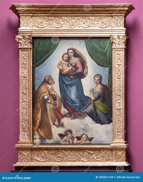 Painting Named the Sistine Madonna, Also Called the Madonna Di San ...