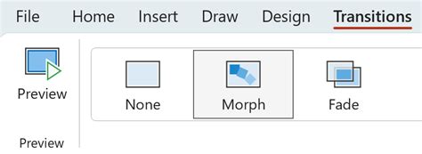 PowerPoint Morph Transition 的图像结果